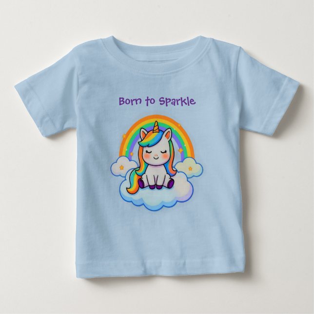 Cotton Comfort Unicorn  Baby T-Shirt (Front)