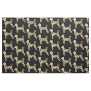 Cotton Fabric Poodles custom