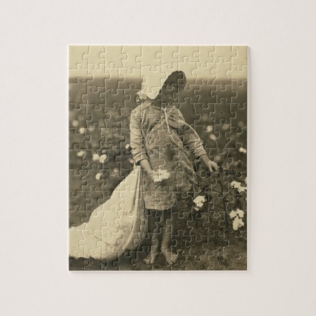 Cotton Field Jigsaw Puzzle (Vertical)