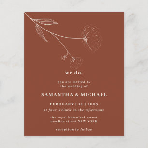 Cotton Flower Terracotta budget brown we do Flyer