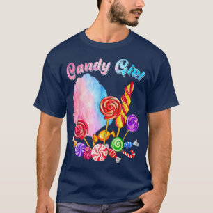 Cotton Funny Candy Sweet Girl Cute Fun Girls Teen T-Shirt