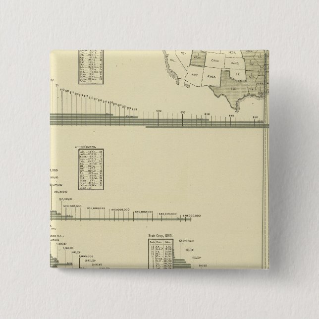 Cotton goods 15 cm square badge (Front)