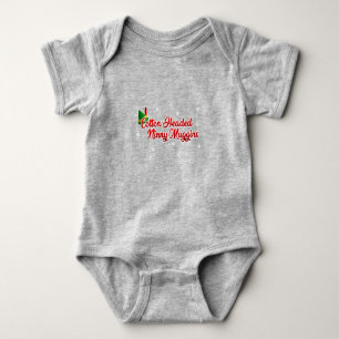Cotton Headed Ninny Muggins Funny Elf Christmas Baby Bodysuit