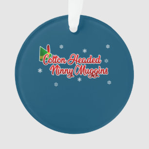 Cotton Headed Ninny Muggins Funny Elf Christmas Ornament