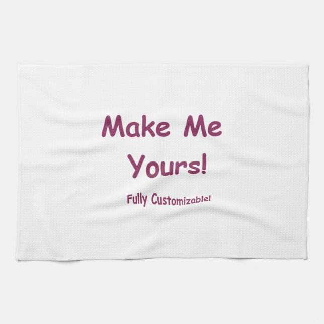 Cotton Kitchen Towel ~ customisable American MOJO (Horizontal)