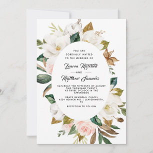 Cotton & Magnolia Wedding Invitation