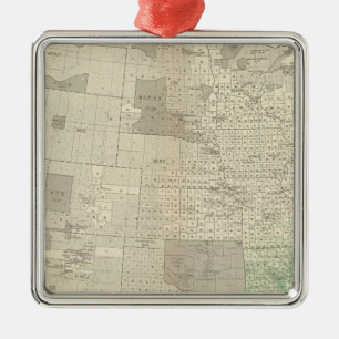 Cotton Metal Tree Decoration