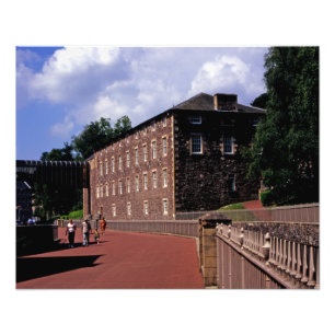 Cotton Mill at New Lanark Postcard Poster Photo Bl