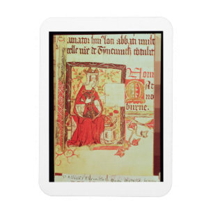 Cotton Nero D VIII fol.7 Queen Matilda holding a c Magnet