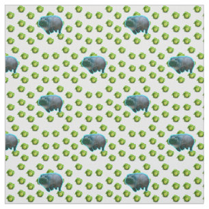 COTTON PRINT FABRIC - HUNGRY HIPPO