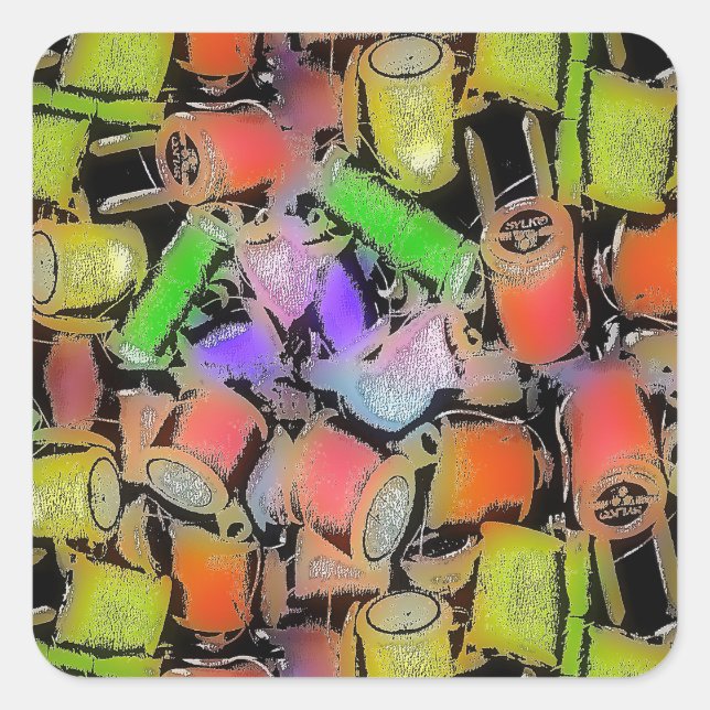 COTTON REELS PATTERN STICKER (Front)