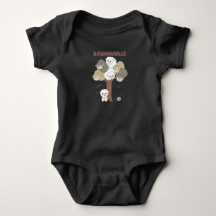 Cotton Sheep Word Game Many Sheep On Tree Baby Bodysuit