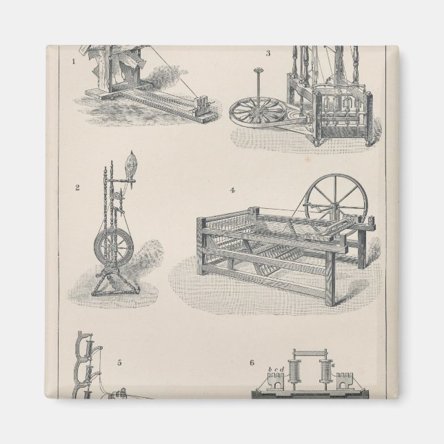 Cotton Spinning I Magnet (Front)