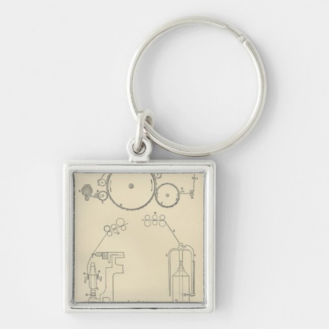 Cotton Spinning II Key Ring (Front)