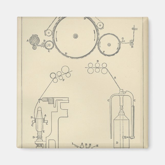 Cotton Spinning II Magnet (Front)