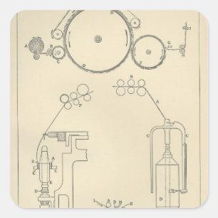 Cotton Spinning II Square Sticker