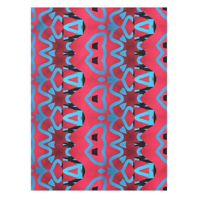 Cotton Table cloth, 52"x70" multicolor pattern  Ta Tablecloth (Front)