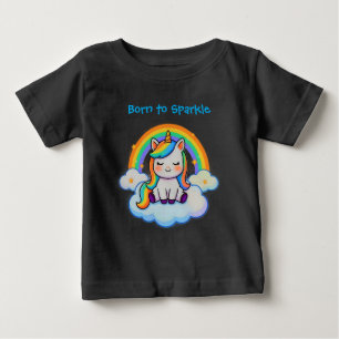 Cotton Tee- Trendy Unicorn  Baby T-Shirt