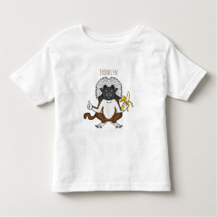 Cotton Top Tamarin monkey cartoon illustration