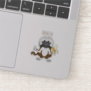 Cotton Top Tamarin monkey cartoon illustration