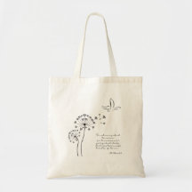 Cotton Tote Bag with Bible Verse from Matthew 6:34