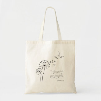 Cotton Tote Bag with Bible Verse from Matthew 6:34