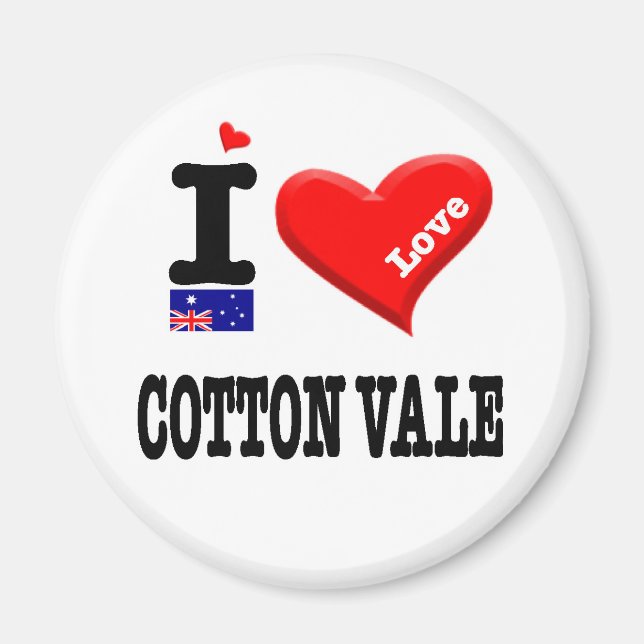 COTTON VALE - I Love Magnet (Front)