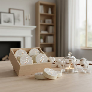 Cotton Wax Melts Round Sticker