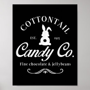 Cottontail Candy Company Chocolate Cute Bunny East Poster