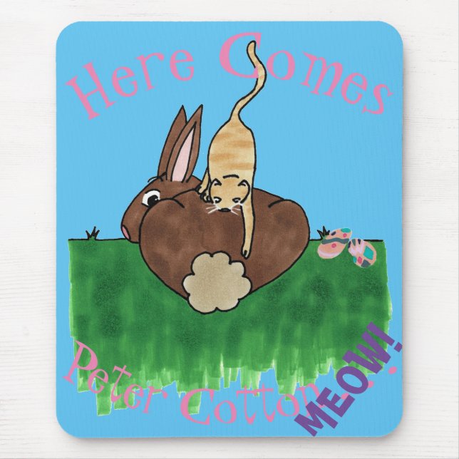 Cottontail Mouse Pad (Front)