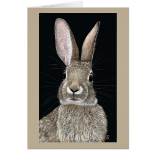 Cottontail Rabbit Card