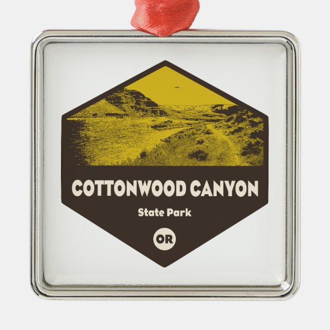 Cottonwood Canyon State Park Oregon Metal Ornament (Front)