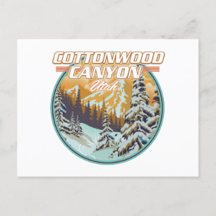 Cottonwood Canyon Utah logo Postcard
