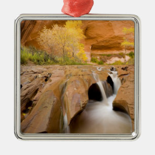 Cottonwoods in Autumn, Coyote Gulch, Glen Metal Ornament
