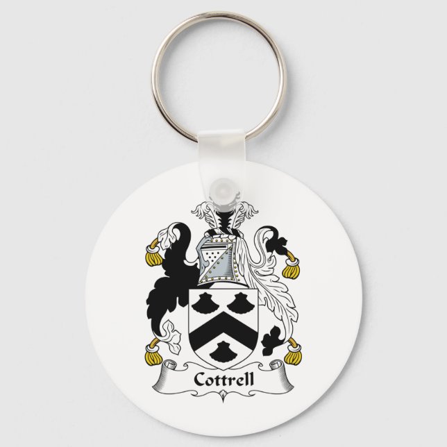 Cottrell Family Crest Key Ring (Front)