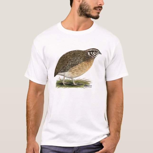 Coturnix Pharaoh Quail T-Shirt (Front)