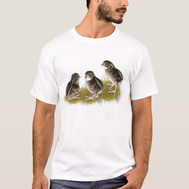 Coturnix Quail Chicks T-Shirt (Front)