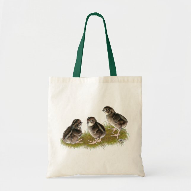 Coturnix Quail Chicks Tote Bag (Front)