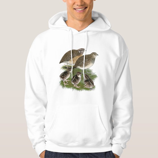 Coturnix Quail Family Hoodie (Front)