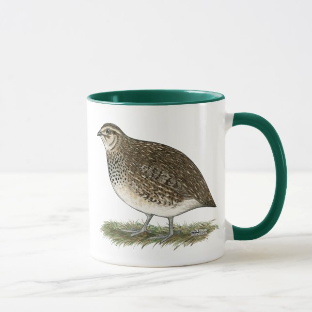 Coturnix Quail Hen Mug (Right)