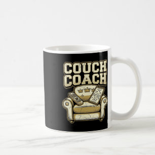 Couch Coach Retro Soccer Fan Armchair Expert Graph Coffee Mug