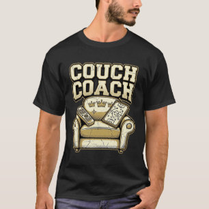 Couch Coach Retro Soccer Fan Armchair Expert Graph T-Shirt