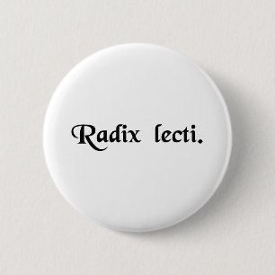 Couch potato. 6 cm round badge