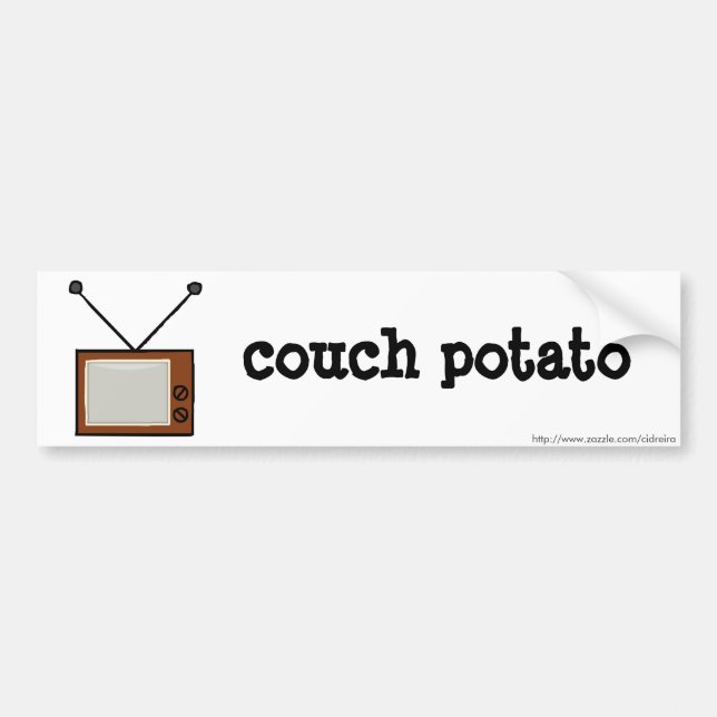 Couch Potato Bumper Sticker (Front)