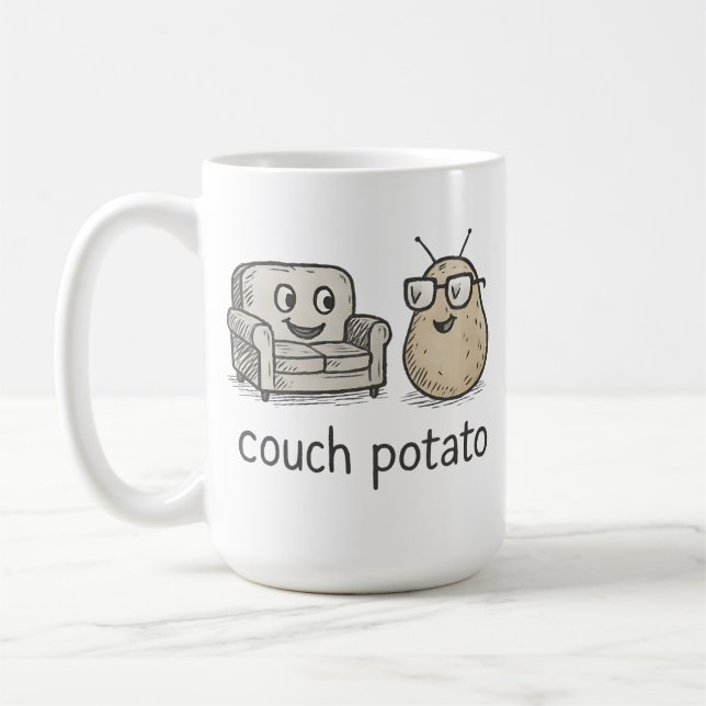 Couch Potato Coffee Mug (Left)