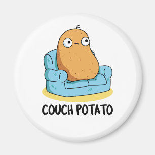 Couch Potato Funny Potato Pun Magnet