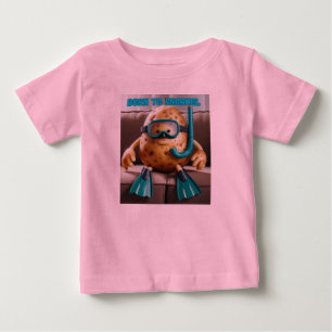 Couch potato is born to snorkel baby T-Shirt