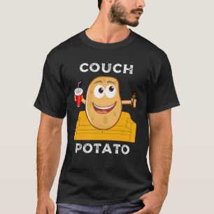 Couch Potato Lazy People Lounging Watching TV Hum T-Shirt