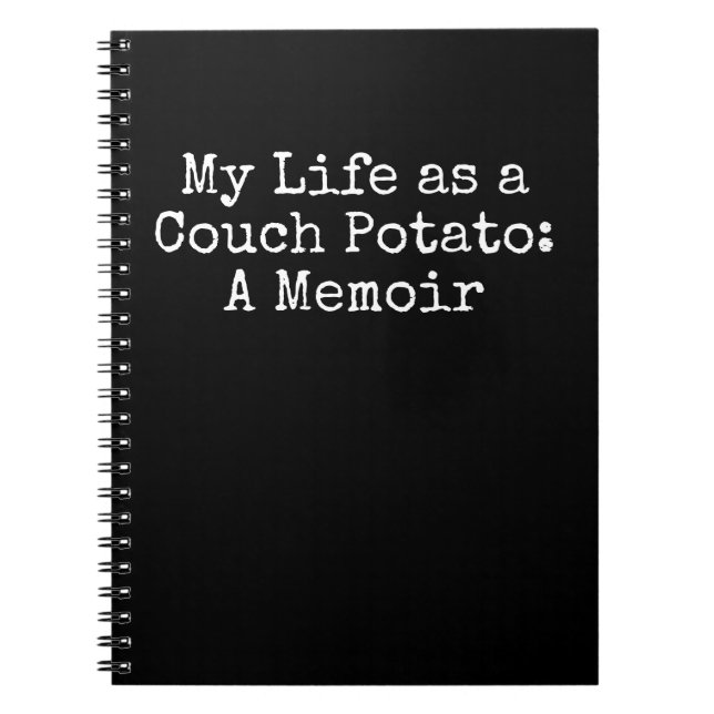 Couch Potato Memoir Notebook  (Front)