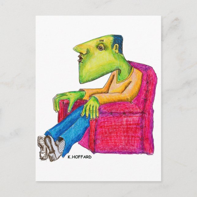 Couch Potato Postcard (Front)